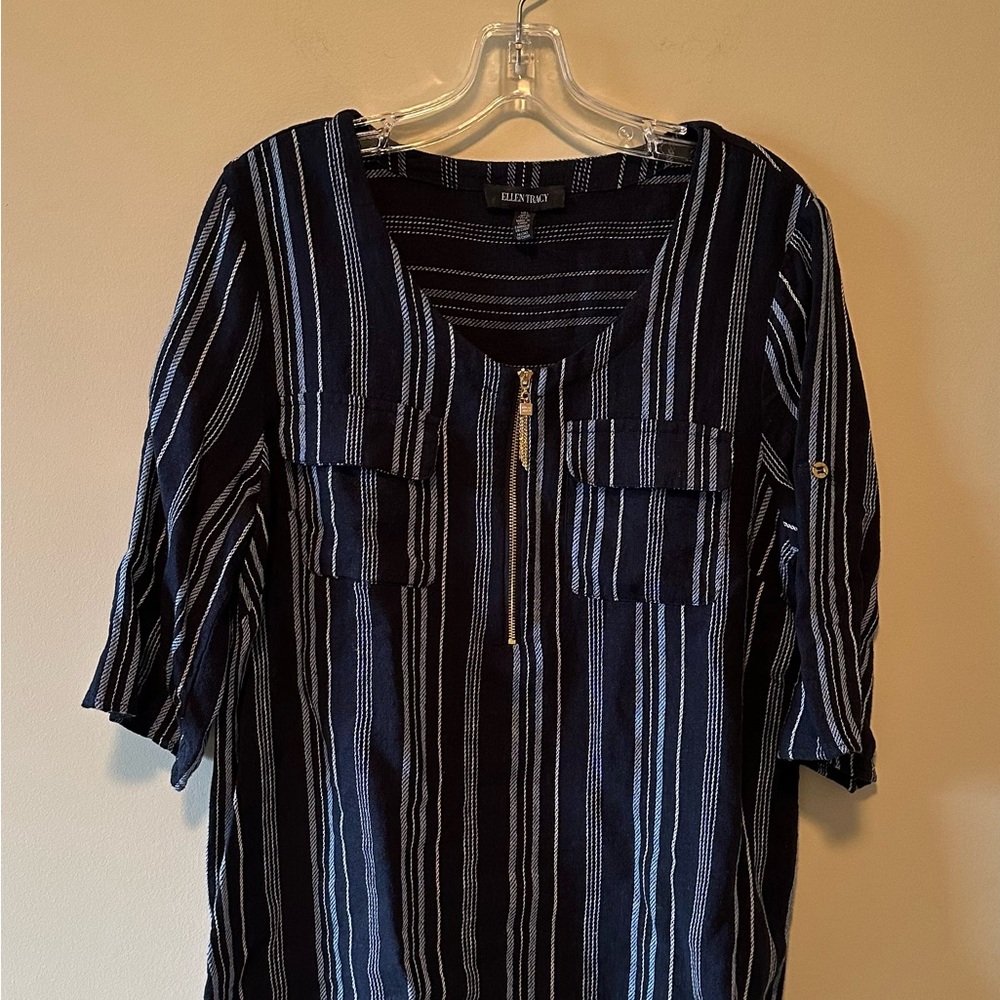 Ellen Tracy linen blouse